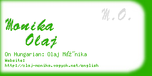 monika olaj business card